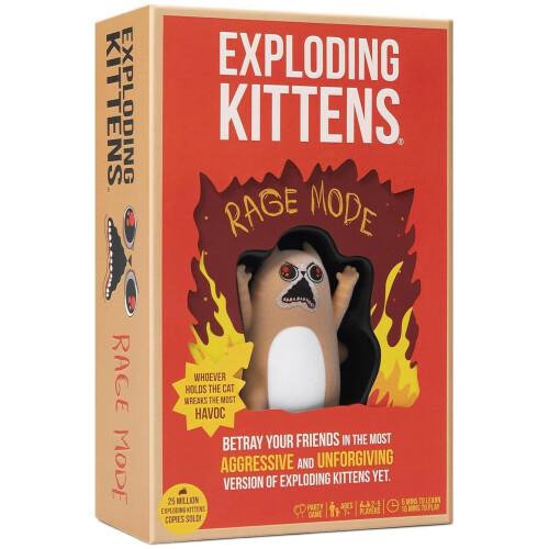 Exploding Kittens Exploding Kittens Rage Mode, 2-5 Players, Age 7+ Card Game