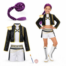 Rumi Costume Kids with Wig and Make-Up, 6-Piece Hero Dress Up