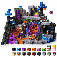 GraceDuck Magnetic Blocks - 150 PCS Build Magnetic Dark Castle Sword Domain - Construction Cube Toys