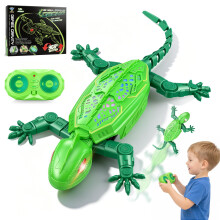 Rechargeable Wall Climbing Gecko Lizard Toy,Climbing Lizard for Kids Rc Robot Lizard Toy With Led Eyes,Toys for 3 4 5 6 7 8 Year Old Boy Girl Gift