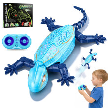 Rechargeable Wall Climbing Gecko Lizard Toy,Climbing Lizard for Kids Rc Robot Lizard Toy With Led Eyes,Toys for 3 4 5 6 7 8 Year Old Boy Girl Gift