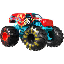 Hot Wheels Monster Trucks, Oversized Monster Truck, 1:24 Scale Die-Cast Toy Truck with Giant Wheels and Cool Designs