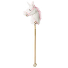 36 inch White Hobby Horse Unicorn Plush Horse Toy