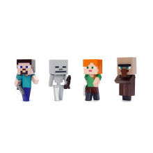 MINECRAFT 2.5 INCH diecast figure 4-PACK (WAVE 4) display, play and collect for fans