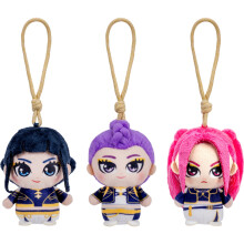 Jazwares KPop Demon Hunters 3-Pack 4-inch Clip-On Plush - Rumi, Mira, Zoey
