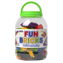 John Adams | Fun Bricks 100 Piece Tub: Build and play | Preschool Building Blocks | Ages 18m+