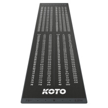 KOTO - Checkout Dart Mat 285x80cm, Non-Slip Carpet Dart Mat with Score Indicator & Floor & Dart Protection