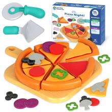 Learning Resources New Sprouts Pizza Night, Age 2-6, Pizza Play Food Set