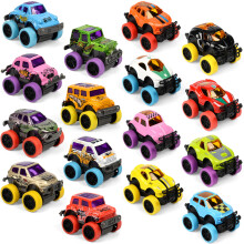 16 Pack Die-cast Mini Monster Truck Set,Die-cast Pull Back Cars for Kids Party Favors,Friction Powered Die-Cast Cars for Toddlers, Boys and Girls