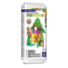 Magna-Tiles microMAGS 24-Piece Spring Treehouse Travel Set, The Original Magnetic Building Brand