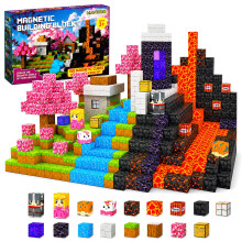 Maveriq Magnetic Blocks-150 PCS Magnetic Building Blocks, Construction Toys for Montessori Halloween