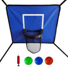 Trampoline Basketball Hoop, Stable Basketballs Goal Detachable Basketball Board with Pump & 3 Mini Balls for Indoor Outdoor