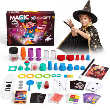 Magic Kit for Kids, 30 Magic Tricks Set with Magician Cape&Hat