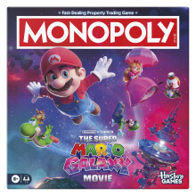 Monopoly: The Super Mario Galaxy Movie Edition Board Game I Fun Family Games for Children, Teens, Adults | 2 to 6 Players | Ages 8+ - English Version