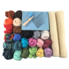 Molten Designs Needle Felting Starter Kit for 2D Needle Felting (Painting with Wool) - Comes Boxed