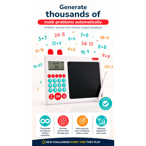 Heromask Maths Game for Kids 5-12 · Handheld Mental Maths Toy 1