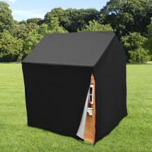 Outdoor Kids Playhouse Cover 120x110x140cm Waterproof Oxford Cloth Protective Cover with Adjustable Drawstring Windproof Sun Protection Children's