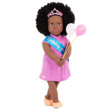 Our Generation 18-Inch Birthday Doll Kehlani with Party Accessories, Dolls