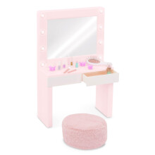Our Generation 18-Inch Doll Vanity Set, Glam & Glow Pink Playset, Deluxe