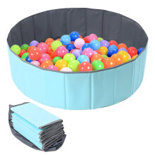 Foldable Pet Ball Pit, Durable Oxford Fabric Portable Ocean Ball Playpen, Comes With Interactive Pet Chew Balls, Indoor Outdoor Garden Use