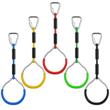 PELLOR 5 PCS Kids Gymnastic Rings, Multifunctional Gym Rings, Monkey bars