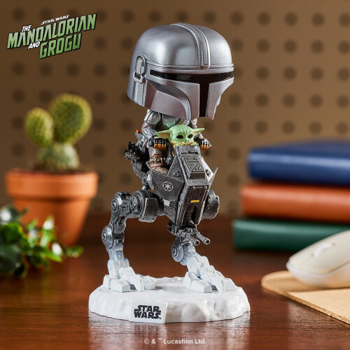 Funko Funko POP! Rides Deluxe: Mandalorian & Grogu - Mandalorian with AT-RT 1