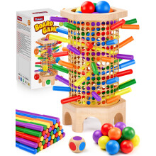 Montessori Wooden Board Game for Kids 3 4 5 6 Years, Fine Motor Skills Toy