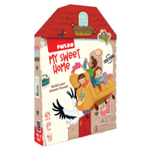 My Sweet Home Magnetic House Set - Toys - Game I 3 Years+ I 101 Pieces I 100 Magnetic Items I Double-Sided Board I EVA Educational Game Supporting