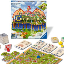 Brettspiel - RAVENSBURGER - 251766 - Labyrinth & Carcassonne - 2-4 Spieler - Ab 8 Jahren
