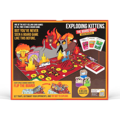 Exploding Kittens Exploding Kittens The Board Game Superfan, 2-6 Players, Age 7+ 1