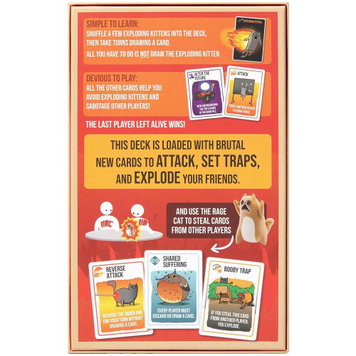 Exploding Kittens Exploding Kittens Rage Mode, 2-5 Players, Age 7+ Card Game 1