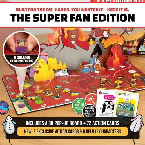 Exploding Kittens Exploding Kittens The Board Game Superfan, 2-6 Players, Age 7+ 2