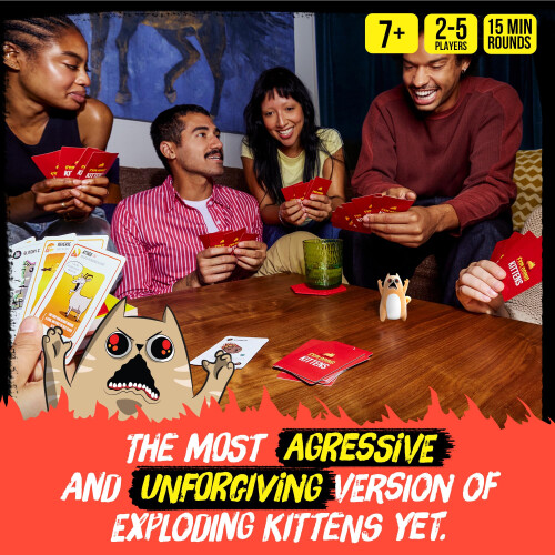 Exploding Kittens Exploding Kittens Rage Mode, 2-5 Players, Age 7+ Card Game 2