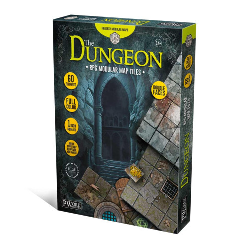 The Dungeon - RPG Modular Map Tiles - Double Face Cardboard Tiles