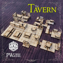 The Tavern - 3D Tactical maps Rpg Fantasy Dungeon Tiles - 3mm MDF modular 3D tactical maps