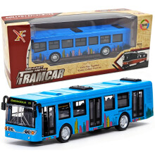 Bus Car, Play Vehicles Bus Model Car Pull Back Vehicle Alloy Diecast Vehicles Mould Pull-Back Buss Cars Model Mini Friction Powered City Play Vehicle