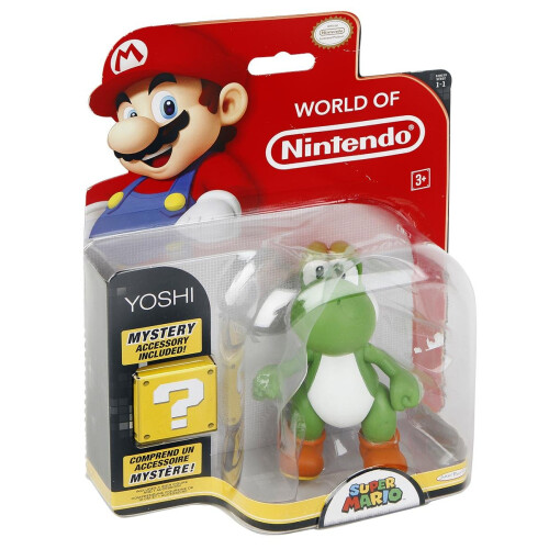 Super Mario Nintendo 4-inch Figures Yoshi with Egg Accessory