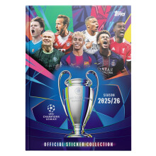Champions League Stickers 25/26 - Hardcover Album (a 76 page album plus 18 stickers)