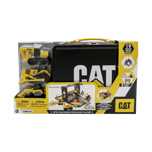 CAT CAT LITTLE MACHINES STORE N GO PLAYSET + COMPOUND, Silver Or Gray 1