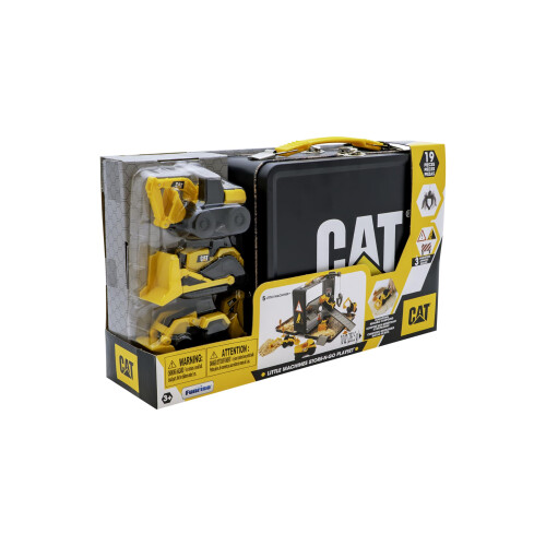 CAT CAT LITTLE MACHINES STORE N GO PLAYSET + COMPOUND, Silver Or Gray 2