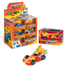 T-RACERS Mix N Race - Collection of 12 collectible cars. Each car can be split in two with interchangeable parts and wheels. Collection 1/2