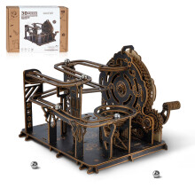 3D Wooden Puzzles for Adults, Marble Run Mechanical Model Kits for Adults to Build, 3D Puzzle Gear Ball Challegne Building Toy