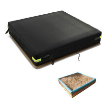 Sandbox Cover 150x150x20cm Sand Pit with Lid Waterproof 600D Oxford Fabric PVC Coating Rainproof Anti-UV Heavy Duty Square Pool Cover for Outdoor