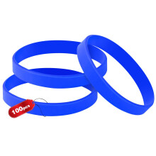 100PCS Blank Silicone Wristbands Elastic Universal Bracelets Rubber Wholesale Bracelet bands bulk