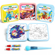 Timetome 3 Pack Water Colouring Book for Toddlers 3-6, Water Painting Books