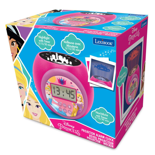 LEXIBOOK, Disney Princess Projector Clock, RL977DPLXB 2