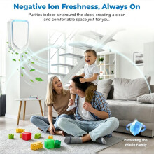Purificatore D'Aria A Ioni Negativi con Spina,Ideale per Eliminare Odori,Fumo,Polvere e Odori Animali Domestici,Perfetto per Camere Letto e Uffici,con