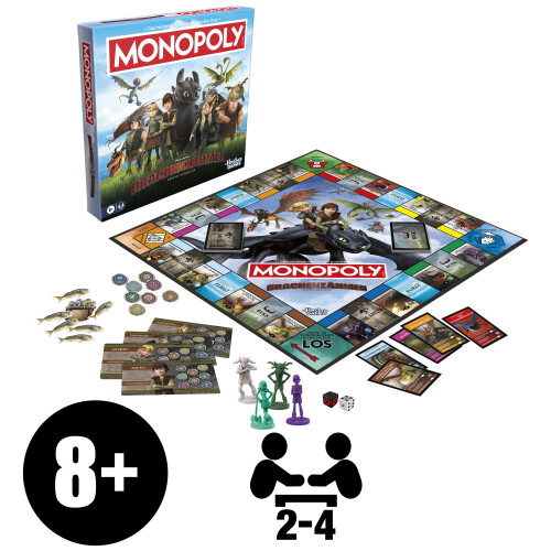 Monopoly DreamWorks How to Train Your Dragon Monopoly Board Game - German Version 1