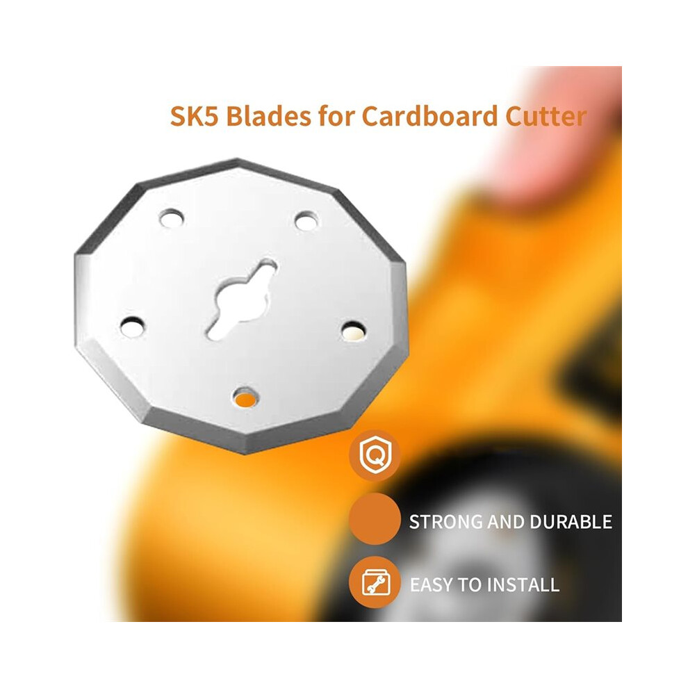 5 Replacement Rotary Blades SK5 for Electric Cardboard Box Cutters. for ...