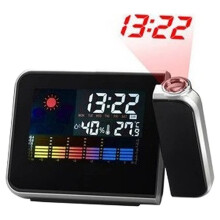 Reloj de Proyección LED Giratorio: Despertador Digital A Color con Proyección de Hora y Pantalla LED Decorativa para el Hogar A